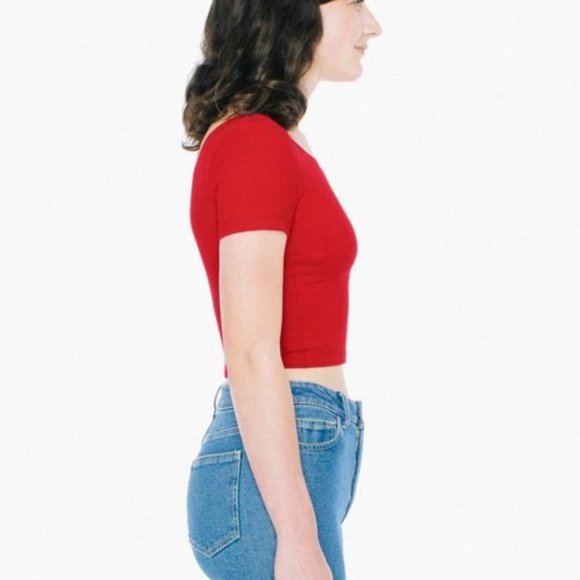 NWT Short Sleeve Scoop Neck American Apparel Top - Picture 6 of 7